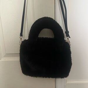A new day Black faux fur Crossbody bag